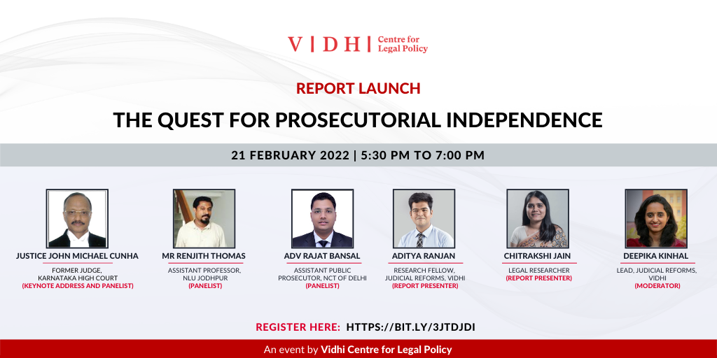 Report Launch: The Quest for Prosecutorial Independence