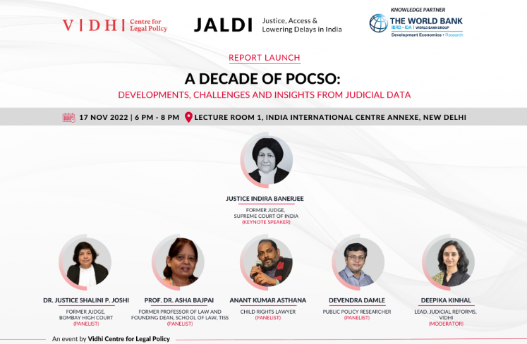 Report Launch: A Decade of POCSO: Developments, Challenges and Insights from Judicial Data