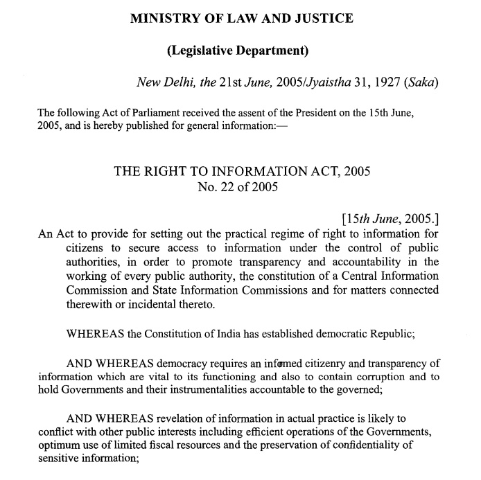 Eclipse in the Courts: Suggestions to improve the framework to disclose information under the RTI Act