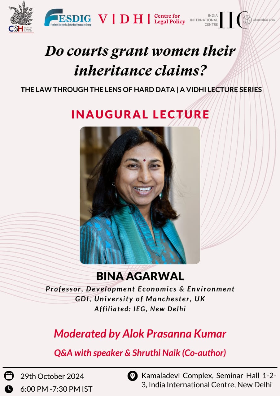 Do Courts Grant Women their Inheritance Claims | Dr Bina Agarwal