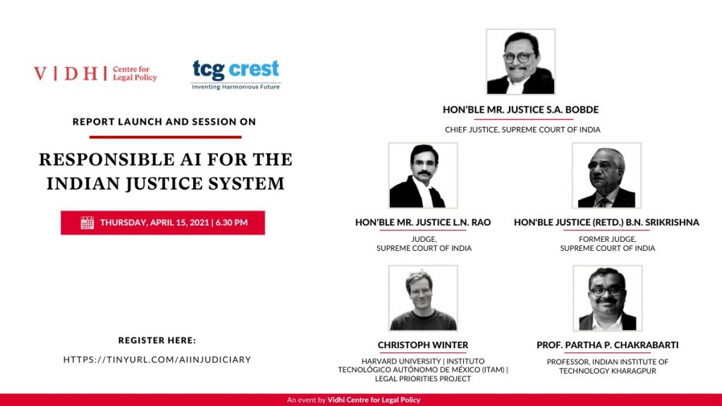 Launch of Strategy Paper – ‘Responsible AI for the Indian Justice System’